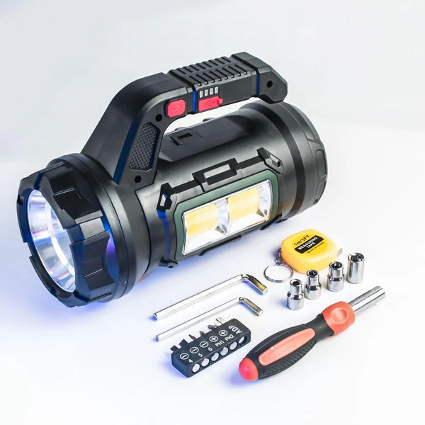 ToolBeam: 5-in-1 LED Torch with Hidden Tool Kit